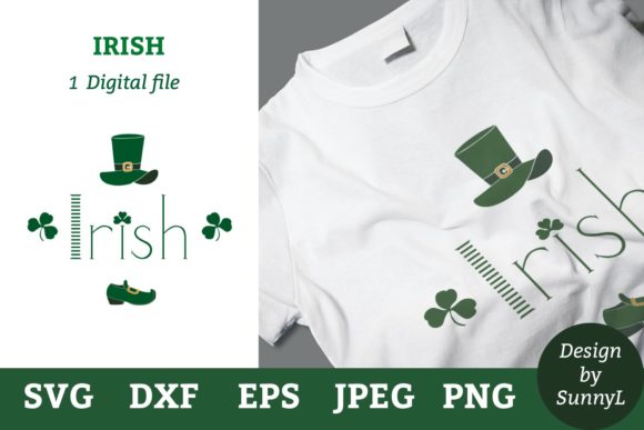 Irish Leprechaun Hat St.Patricks Day Graphics for Crafts