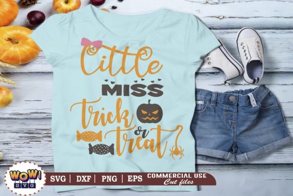 Little Miss Trick or Treat Svg Graphics and Illustrations Review