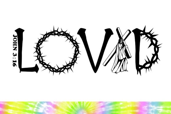 Loved Jesus Cross Thorns Crown Svg Graphics and Illustrations Review