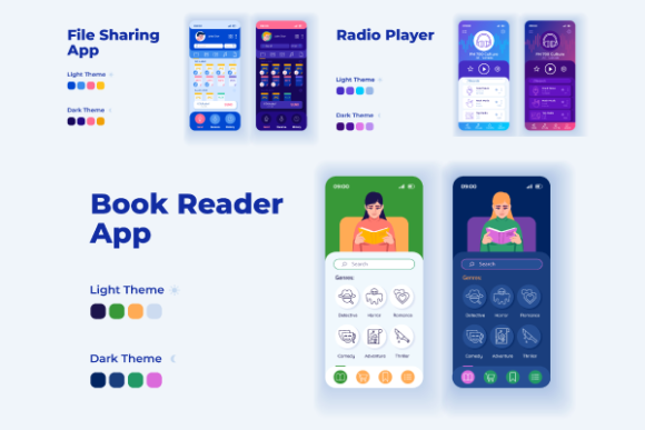 Mobile Ui Bundle Graphics For Ux And Ui Kits