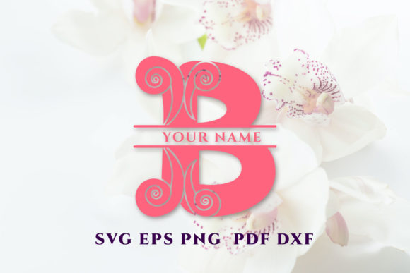 Split Letter B Monogram. SVG Cut File: A Designer’s Take on Graphics for Crafts and Content
