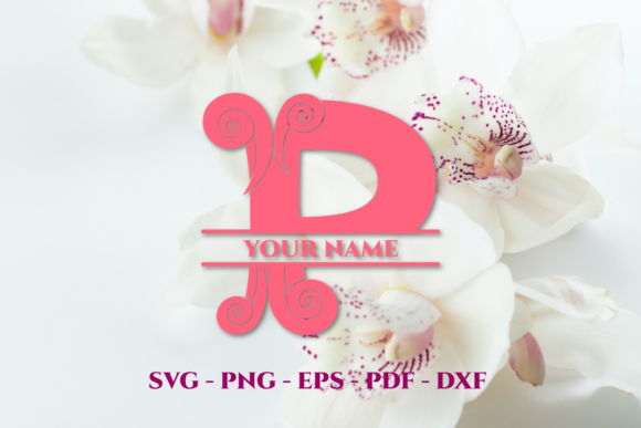 Split Monogram P. P Monogram. SVG Cut Graphics and Crafts