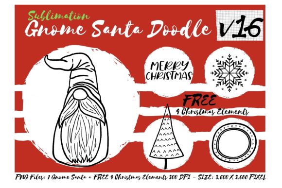 Sublimation Gnome Santa Doodle V16: A Designer's Review