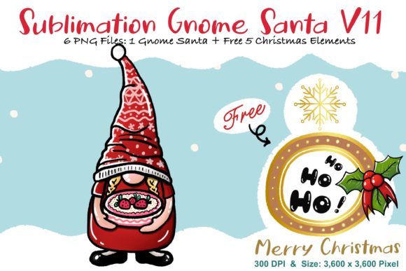 Sublimation Gnome Santa V11: Graphics and Illustrations Review