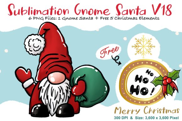 Sublimation Gnome Santa V18: A Graphics Review for Sellers