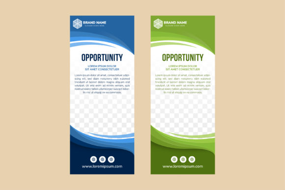 Vertical Banner Green Blue Curve Embroidery Review